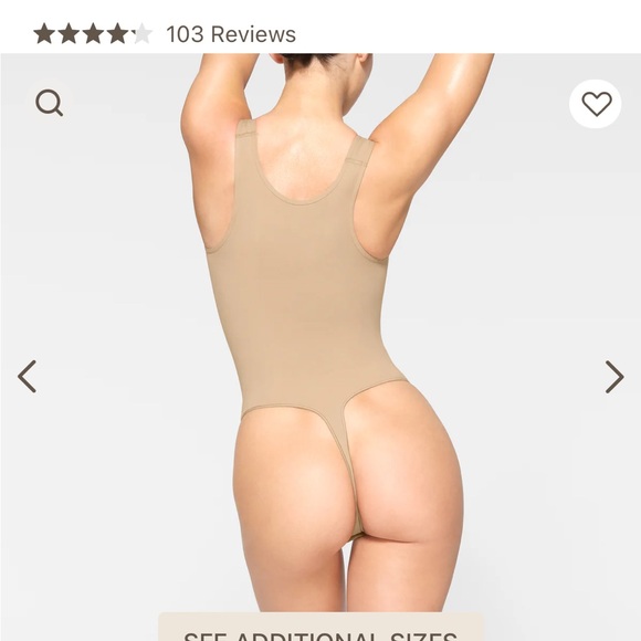 NWOB MED.SKIMS SEAMLESS SCULPT SCOOP MECK BODYSUIT - Picture 4 of 9